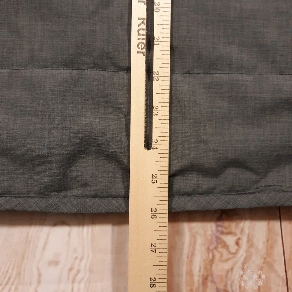 Zara Man Puffer Vest Mens Medium Outdoor Gray Lined Spring Fall Full Zip